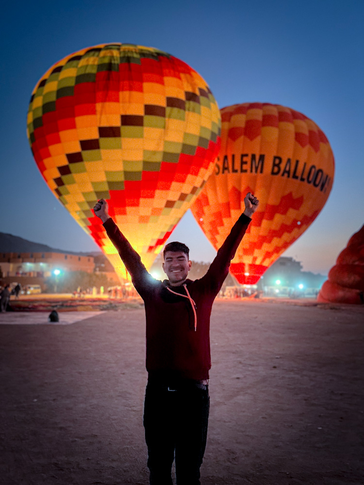 Volar en globo en Luxor, Egipto