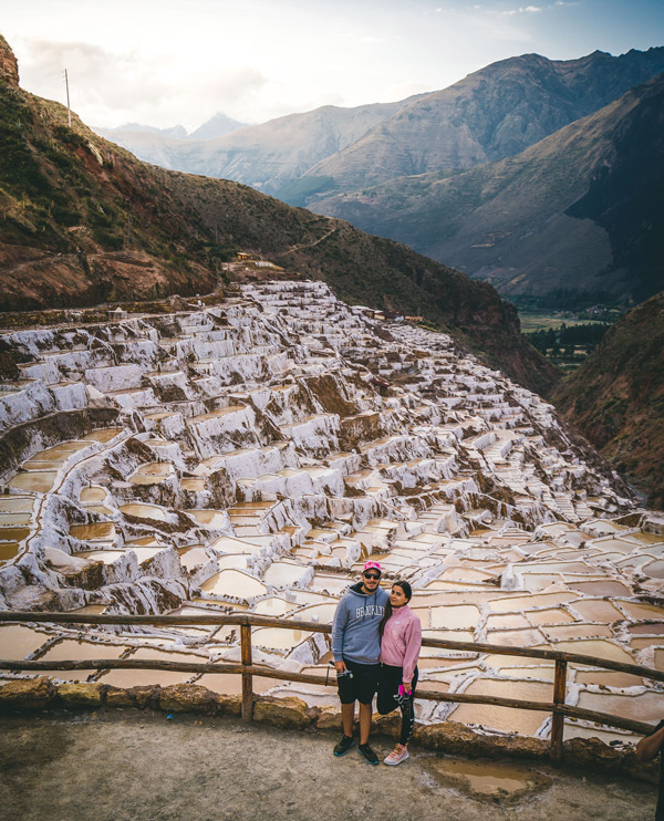 Salineras de Maras en viaje en grupo a Machu Picchu Perú