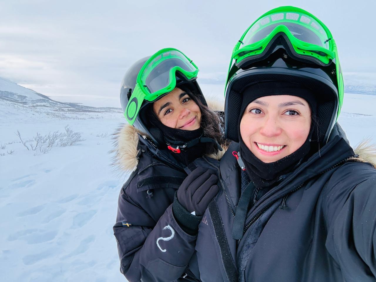 Marisel Pacheco en viaje a Circulo Polar Artico